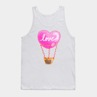 Air balloon with love alphabet Tank Top